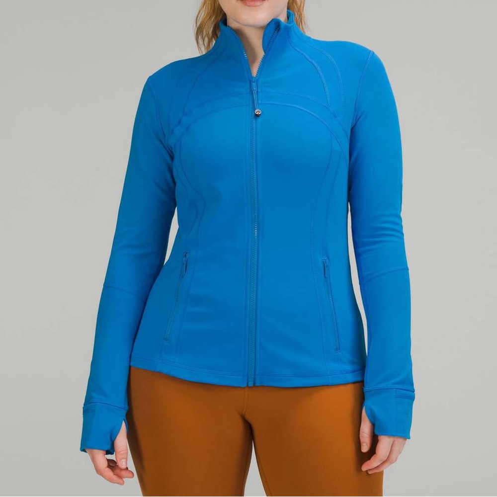 LuluLemon Define Jacket in “Poolside” blue